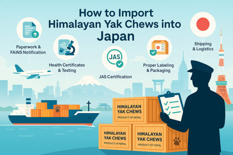 How to import Himalayan yak chew in to Japan.