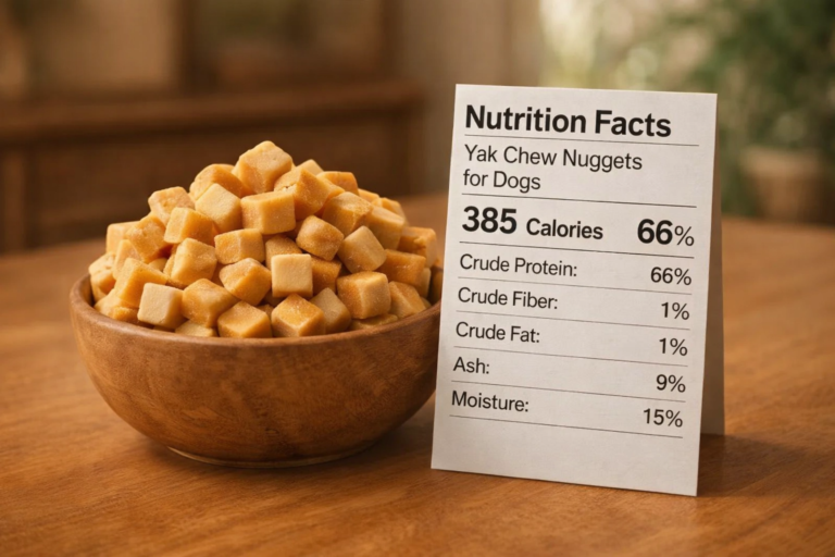 Himalayan Yak Chew Nuggets Nutritional Facts.