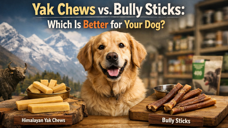 Yak Chews vs. Bully Sticks: Which Is Better for Your Dog?