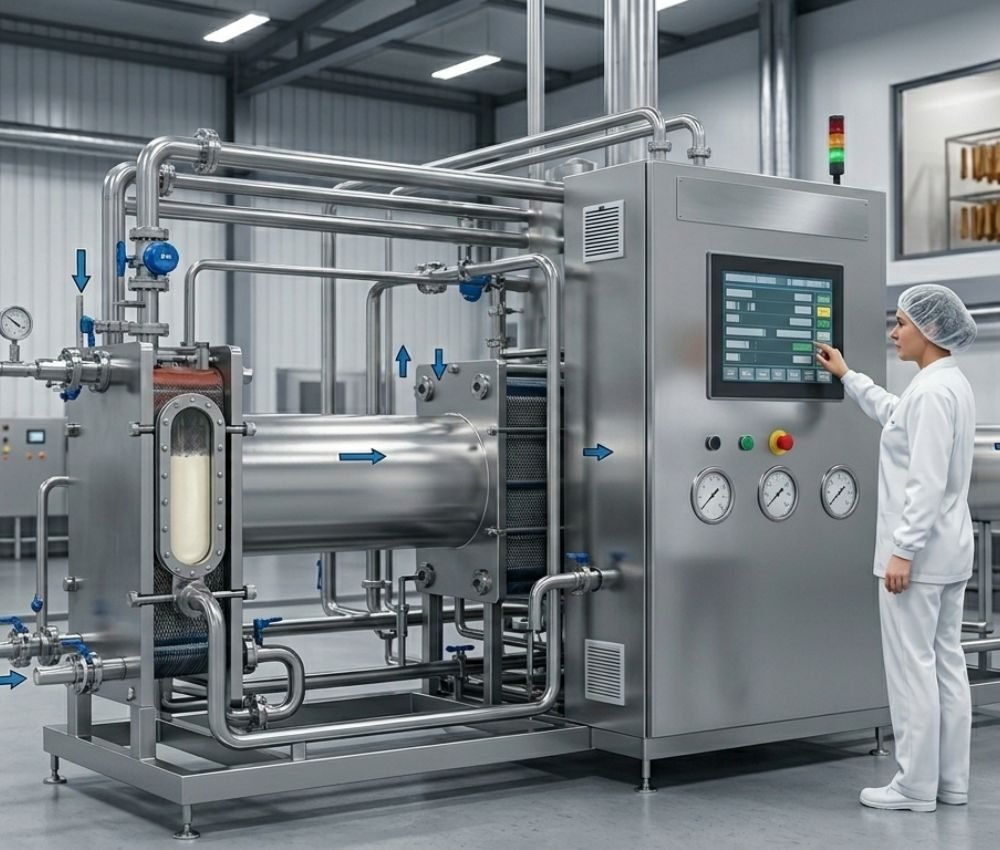 Controlled heat treatment of Milk for Yak Chew.