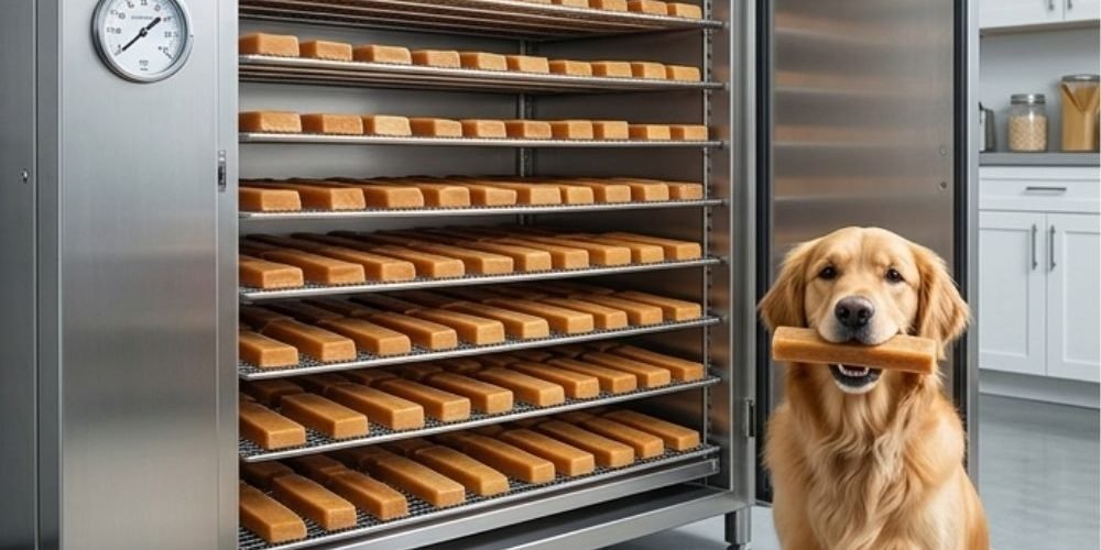 Dog biting Yak Chew.