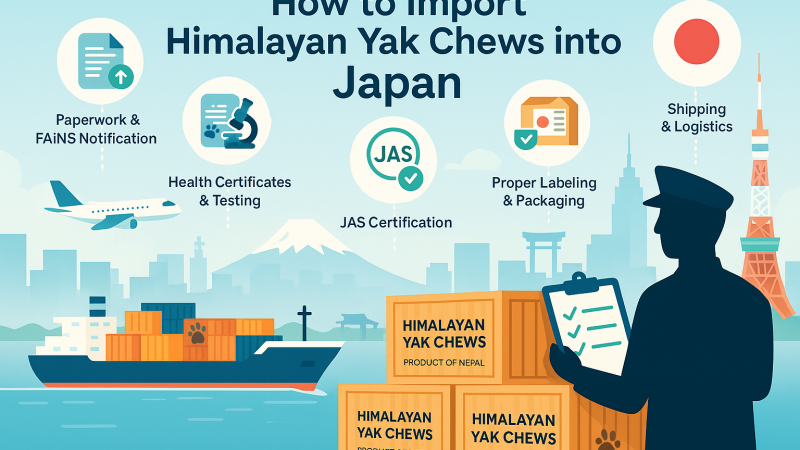 How to import Himalayan yak chew in to Japan.